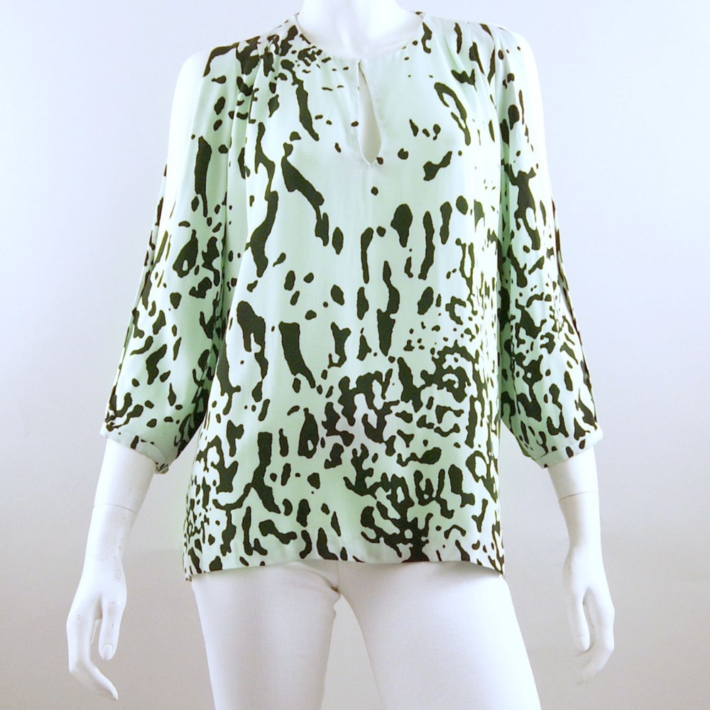 DVF Astor Stretch Mint top